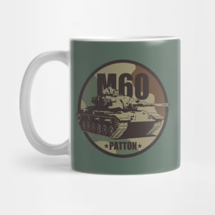 M60 Patton Tank (Small logo) Mug